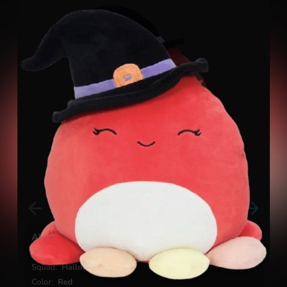 NWT Detra the Octopus Witch Halloween Squishmallow 12”